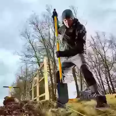 Post Hole Digging Spade